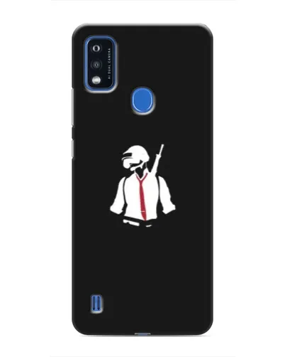 Чехол для ZTE Blade A51 с картинкой «PUBG — силуэт воина» Чехол для ZTE Blade A51 с картинкой «PUBG — силуэт воина»