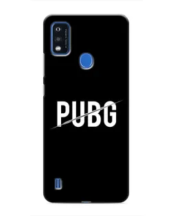 Чехол для ZTE Blade A51 с картинкой «PUBG — белый логотип»