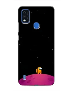 Чехол для ZTE Blade A51 с картинкой «Одинокий герой на планете»