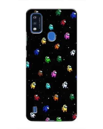 Чехол для ZTE Blade A51 с картинкой «Экипаж Among Us»