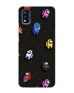 Чехол для ZTE Blade A51 с картинкой «Космический паттерн Among Us»