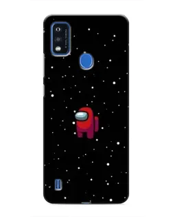 Чехол для ZTE Blade A51 с картинкой «Красный Among Us»