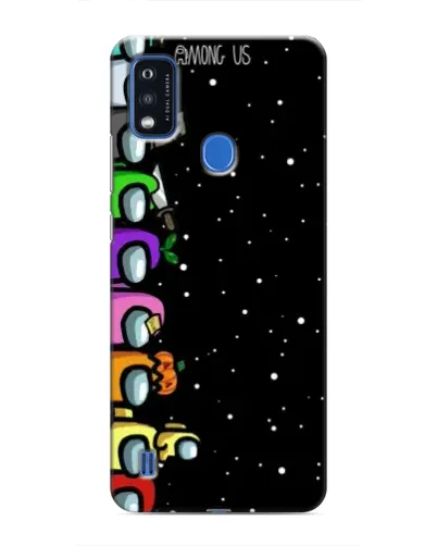 Чехол для ZTE Blade A51 с картинкой «Команда Among Us»