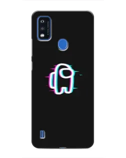 Чехол для ZTE Blade A51 с картинкой «Among Us неон»