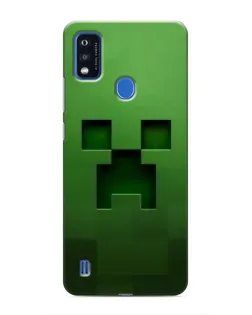 Чехол для ZTE Blade A51 с картинкой «Крипер микро-дизайн»