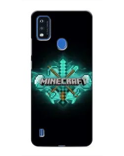 Чехол для ZTE Blade A51 с картинкой «Minecraft Diamond лого»