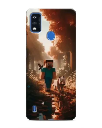 Чехол для ZTE Blade A51 с картинкой «Стив в лесу» Чехол для ZTE Blade A51 с картинкой «Стив в лесу»