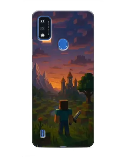 Чехол для ZTE Blade A51 с картинкой «Стив у башни» Чехол для ZTE Blade A51 с картинкой «Стив у башни»