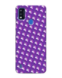 Чехол для ZTE Blade A51 с картинкой «Единороги на фиолетовом»
