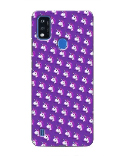 Чехол для ZTE Blade A51 с картинкой «Единороги на фиолетовом»