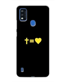 Чехол для ZTE Blade A51 с картинкой «Сердце и Крест»