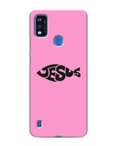 Чехол для ZTE Blade A51 с картинкой «Розовый символ Jesus» Чехол для ZTE Blade A51 с картинкой «Розовый символ Jesus»