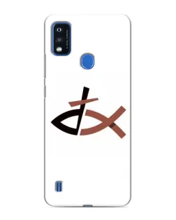 Чехол для ZTE Blade A51 с картинкой «Рыба и крест»