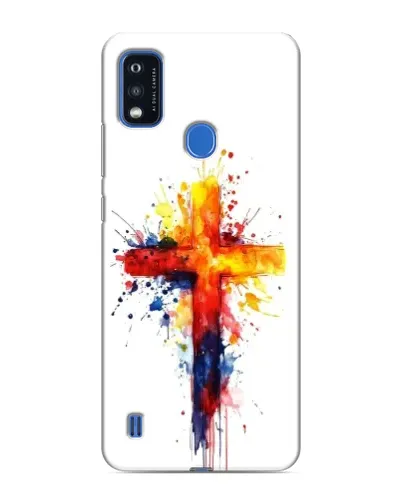 Чехол для ZTE Blade A51 с картинкой «Акварельный крест» Чехол для ZTE Blade A51 с картинкой «Акварельный крест»