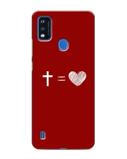 Чехол для ZTE Blade A51 с картинкой «Уравнение любви» Чехол для ZTE Blade A51 с картинкой «Уравнение любви»