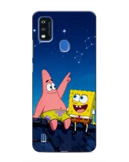 Чехол для ZTE Blade A51 с картинкой «Губка Боб и Патрик ночью» Чехол для ZTE Blade A51 с картинкой «Губка Боб и Патрик ночью»