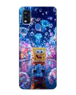 Чехол для ZTE Blade A51 с картинкой «Неоновый океан»