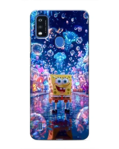 Чехол для ZTE Blade A51 с картинкой «Неоновый океан»