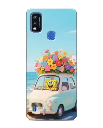 Чехол для ZTE Blade A51 с картинкой «Автомобильное путешествие»