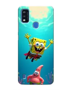 Чехол для ZTE Blade A51 с картинкой «Спанч Боб под водой» Чехол для ZTE Blade A51 с картинкой «Спанч Боб под водой»
