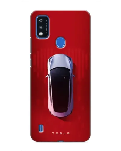 Чехол для ZTE Blade A51 с картинкой «Tesla Top View»