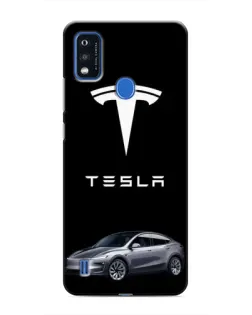 Чехол для ZTE Blade A51 с картинкой «Tesla Model Y»