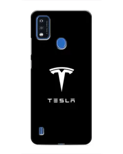 Чехол для ZTE Blade A51 с картинкой «Tesla White Logo»