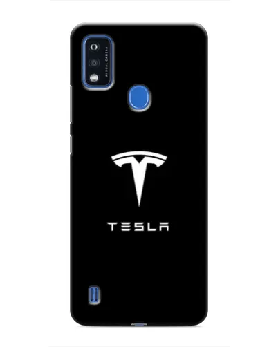 Чехол для ZTE Blade A51 с картинкой «Tesla White Logo»