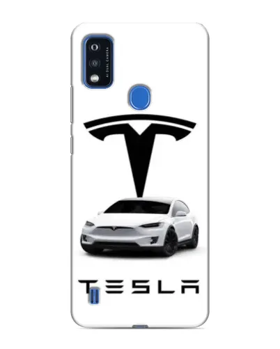 Чехол для ZTE Blade A51 с картинкой «Tesla White Style»