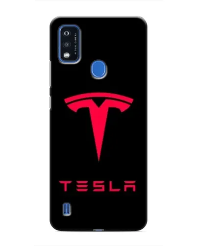 Чехол для ZTE Blade A51 с картинкой «Tesla Red Logo»