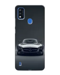 Чехол для ZTE Blade A51 с картинкой «Mercedes на черном»