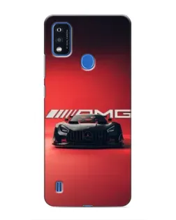 Чехол для ZTE Blade A51 с картинкой «Mercedes AMG — красная линия»