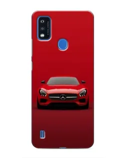 Чехол для ZTE Blade A51 с картинкой «Красный Mercedes AMG»