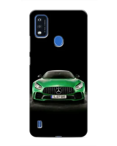 Чехол для ZTE Blade A51 с картинкой «Mercedes — неоновый лого»