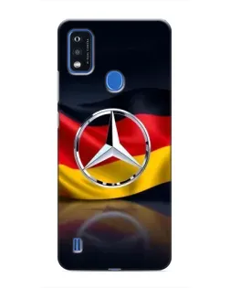 Чехол для ZTE Blade A51 с картинкой «Mercedes — флаг Германии»