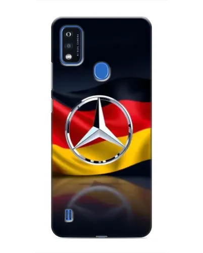 Чехол для ZTE Blade A51 с картинкой «Mercedes — флаг Германии»