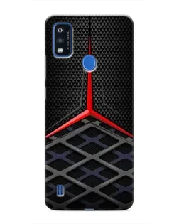 Чехол для ZTE Blade A51 с картинкой «Mercedes Carbon Grid»
