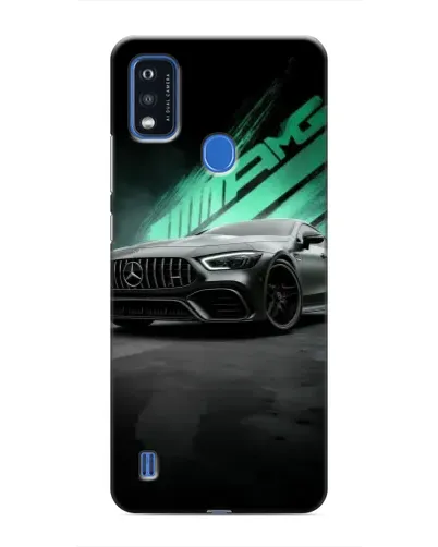 Чехол для ZTE Blade A51 с картинкой «Темный Mercedes AMG»