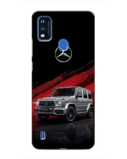 Чехол для ZTE Blade A51 с картинкой «Mercedes G-Class красный»