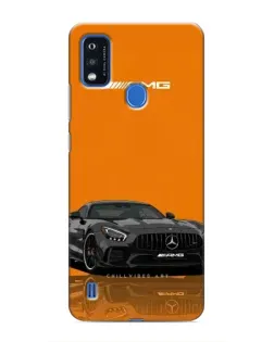 Чехол для ZTE Blade A51 с картинкой «Оранжевый Mercedes AMG»