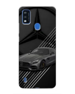 Чехол для ZTE Blade A51 с картинкой «Mercedes AMG — графика»