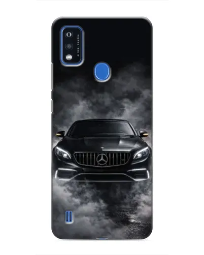 Чехол для ZTE Blade A51 с картинкой «Mercedes в дыму»