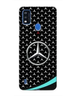 Чехол для ZTE Blade A51 с картинкой «Mercedes — бирюзовый акцент»