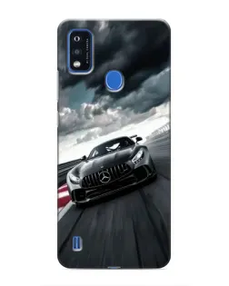 Чехол для ZTE Blade A51 с картинкой «Гоночный Mercedes AMG»