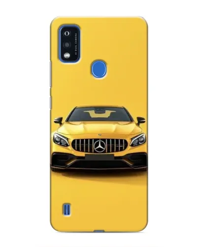 Чехол для ZTE Blade A51 с картинкой «Желтый Mercedes GT»