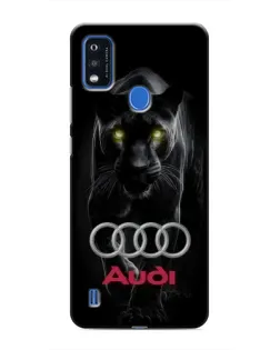 Чохол для ZTE Blade A51 з картинкою «Пантера та Audi»