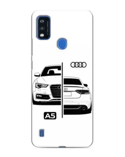 Чохол для ZTE Blade A51 з картинкою «Audi — контрастний дизайн»
