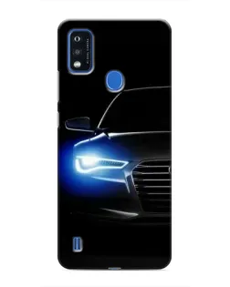 Чохол для ZTE Blade A51 з картинкою «Неоновий погляд Audi»