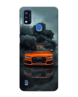 Чохол для ZTE Blade A51 з картинкою «Audi у хмарах диму»