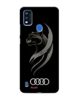 Чохол для ZTE Blade A51 з картинкою «Графіка — пантера та Audi»